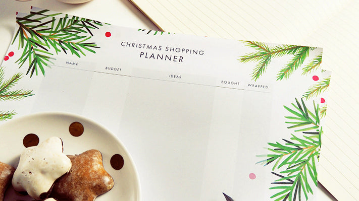 Free Printable - Christmas Shopping Planner | Annie Dornan Smith Illustrated Home and Paper Goods UK | anniedornansmith.co.uk