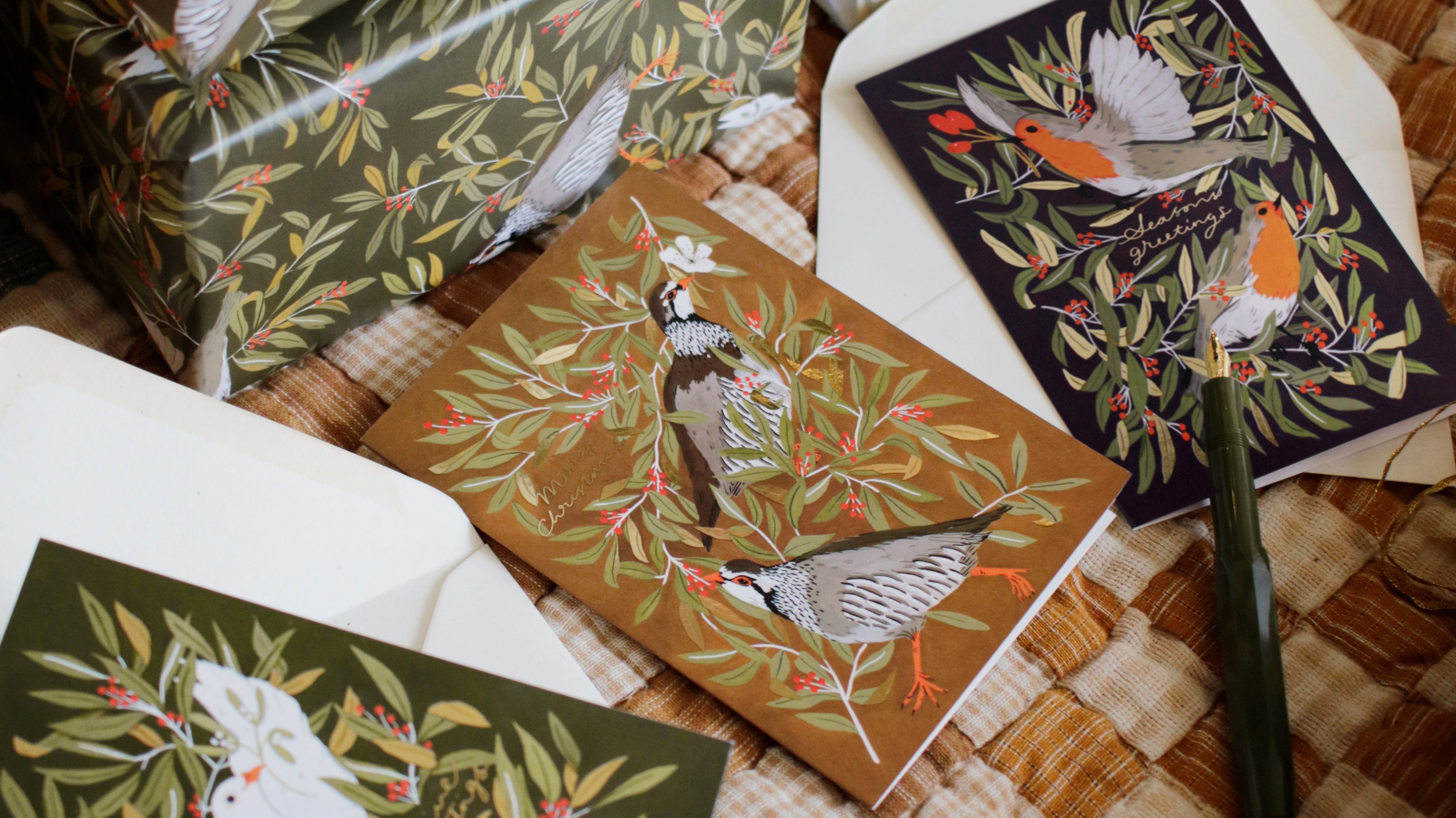 New in for Christmas 2022 - Bird Inspired Christmas Cards and Wrap