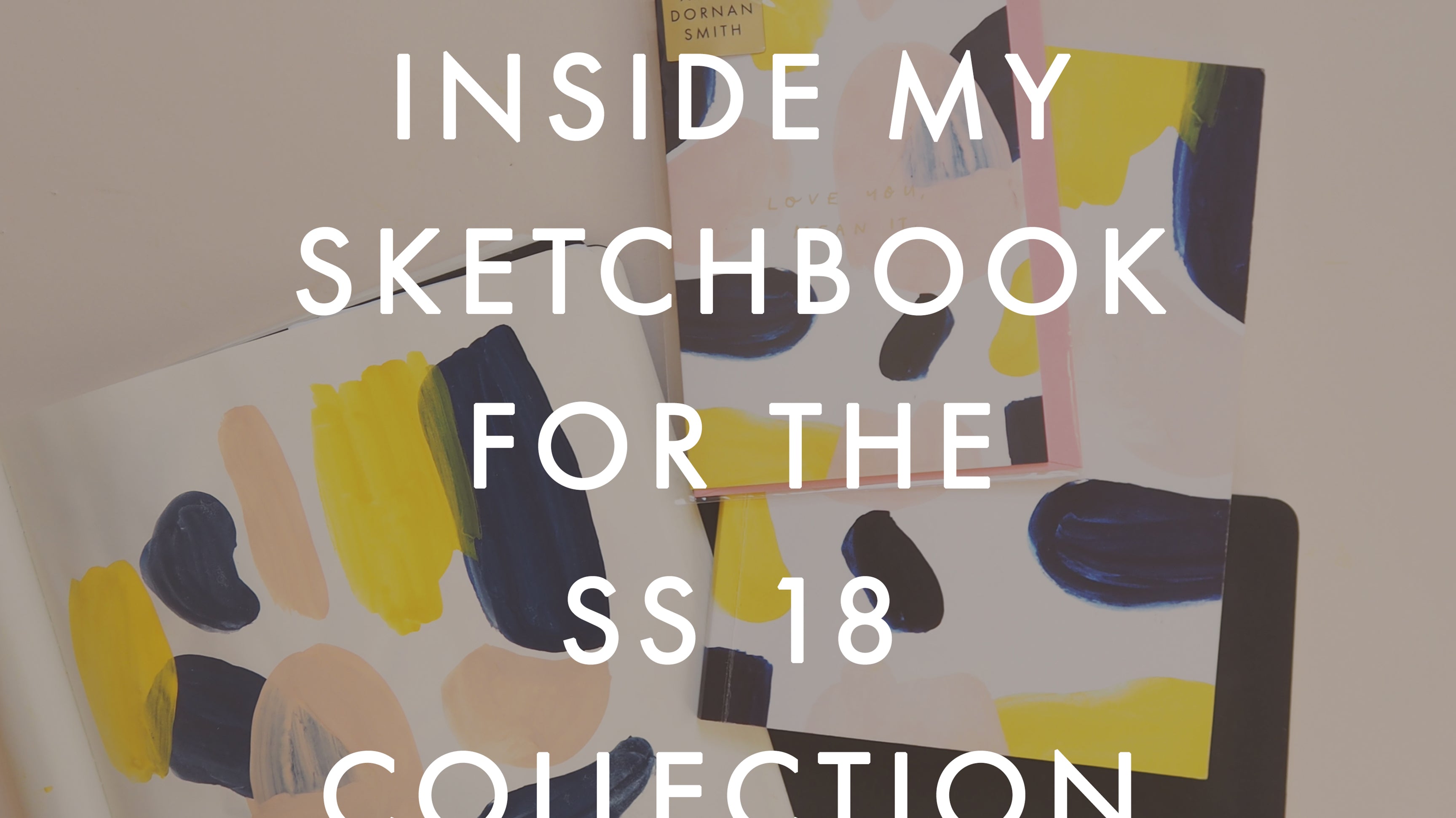 inside my sketchbook for the ss18 collection - a look at the behind the scenes design process of creating an illustration based stationery collection