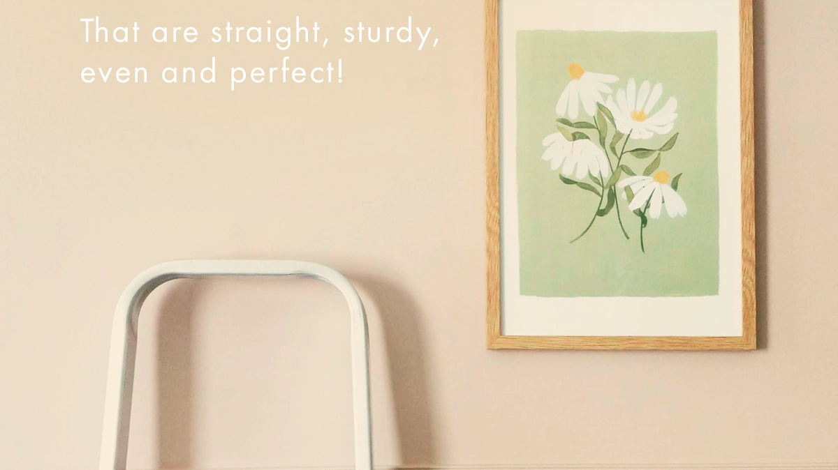 How to Hang Prints - that are straight, even and perfect!