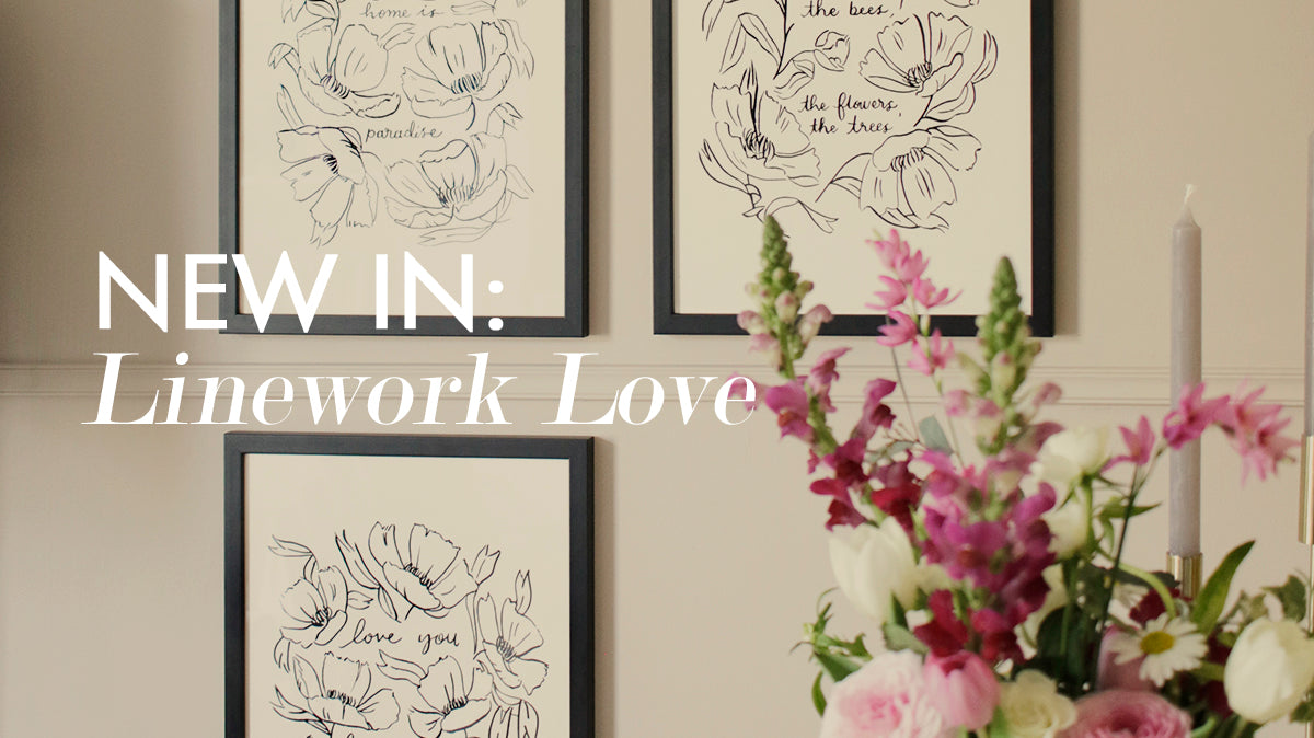 New - Floral Line Art Home Decor Collection | Annie Dornan Smith