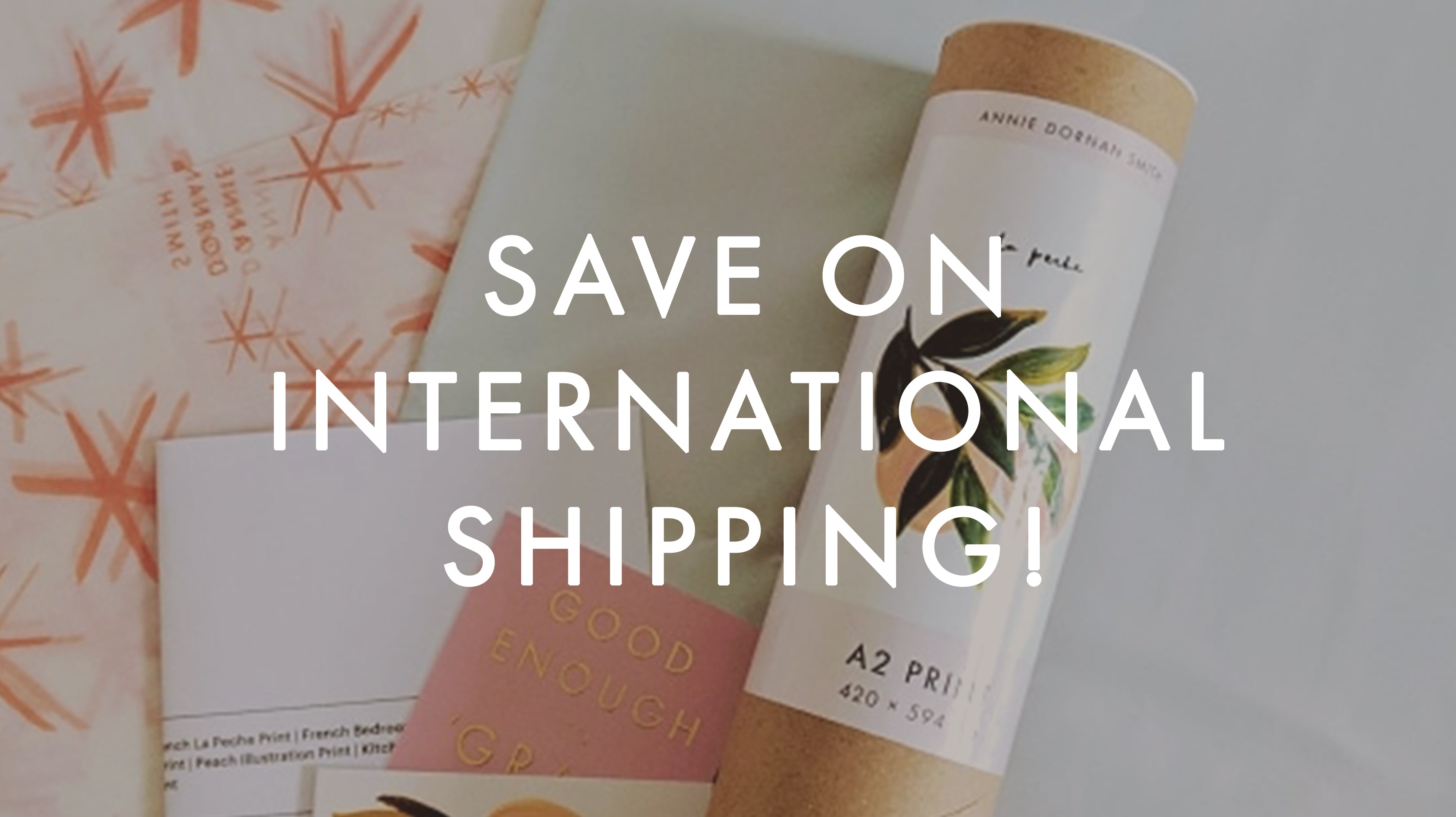 Save on international and Eu shipping graphic