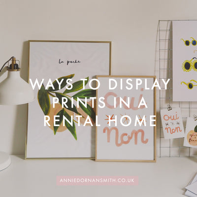 6 Ways to Display Prints in a Rental Home