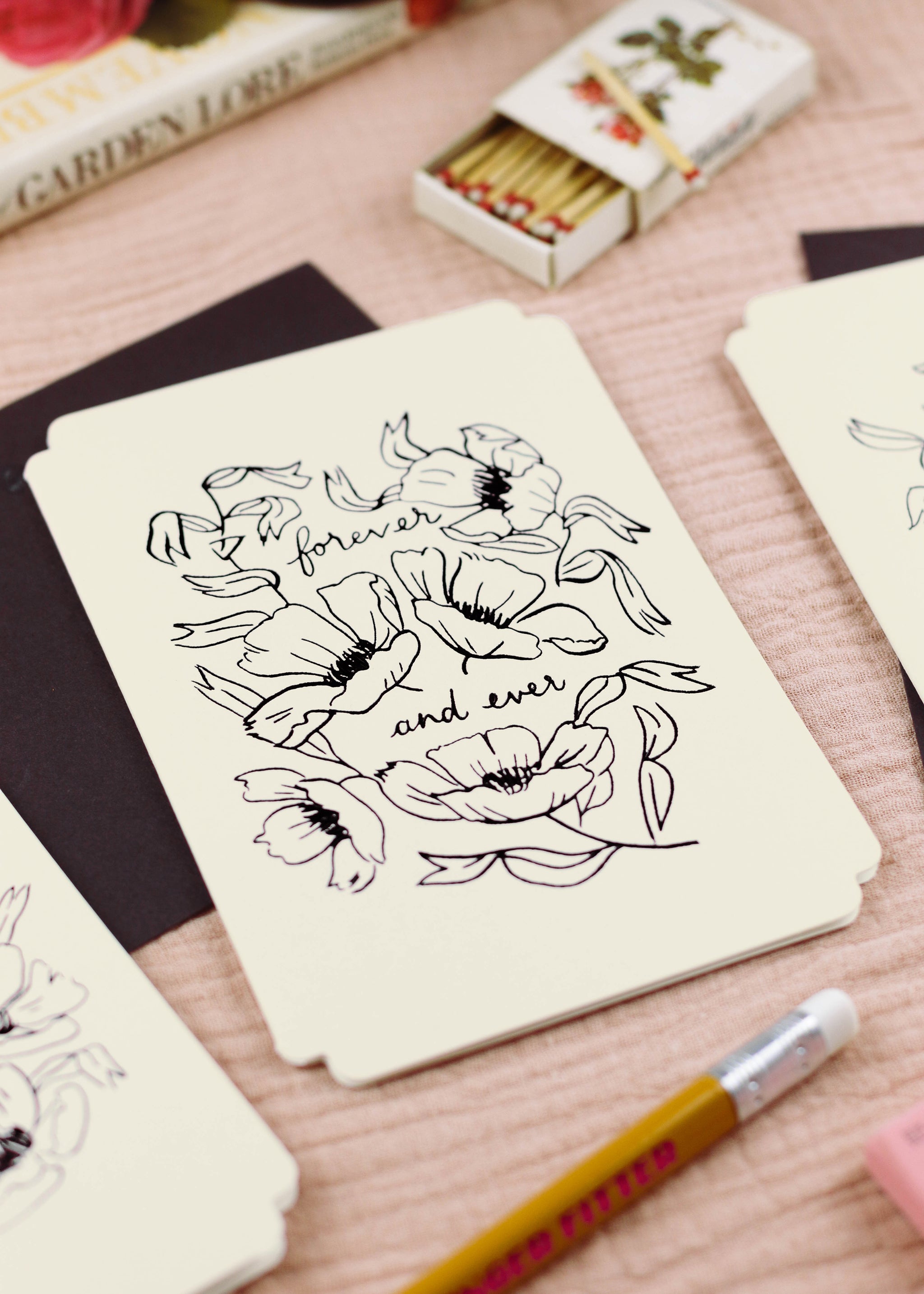 black foiling detail - forever and ever card - Annie Dornan Smith