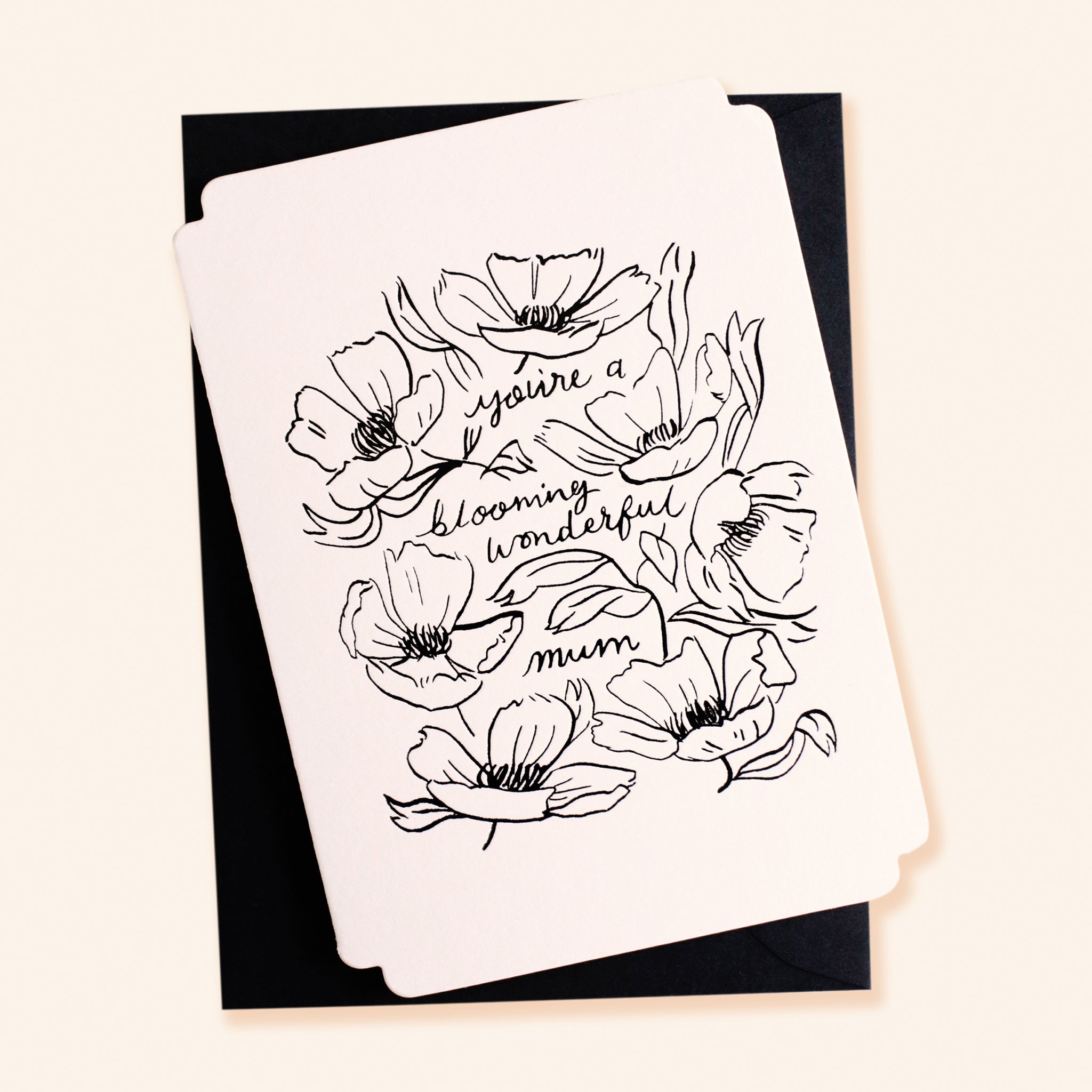 Blooming Wonderful Mum Floral Card