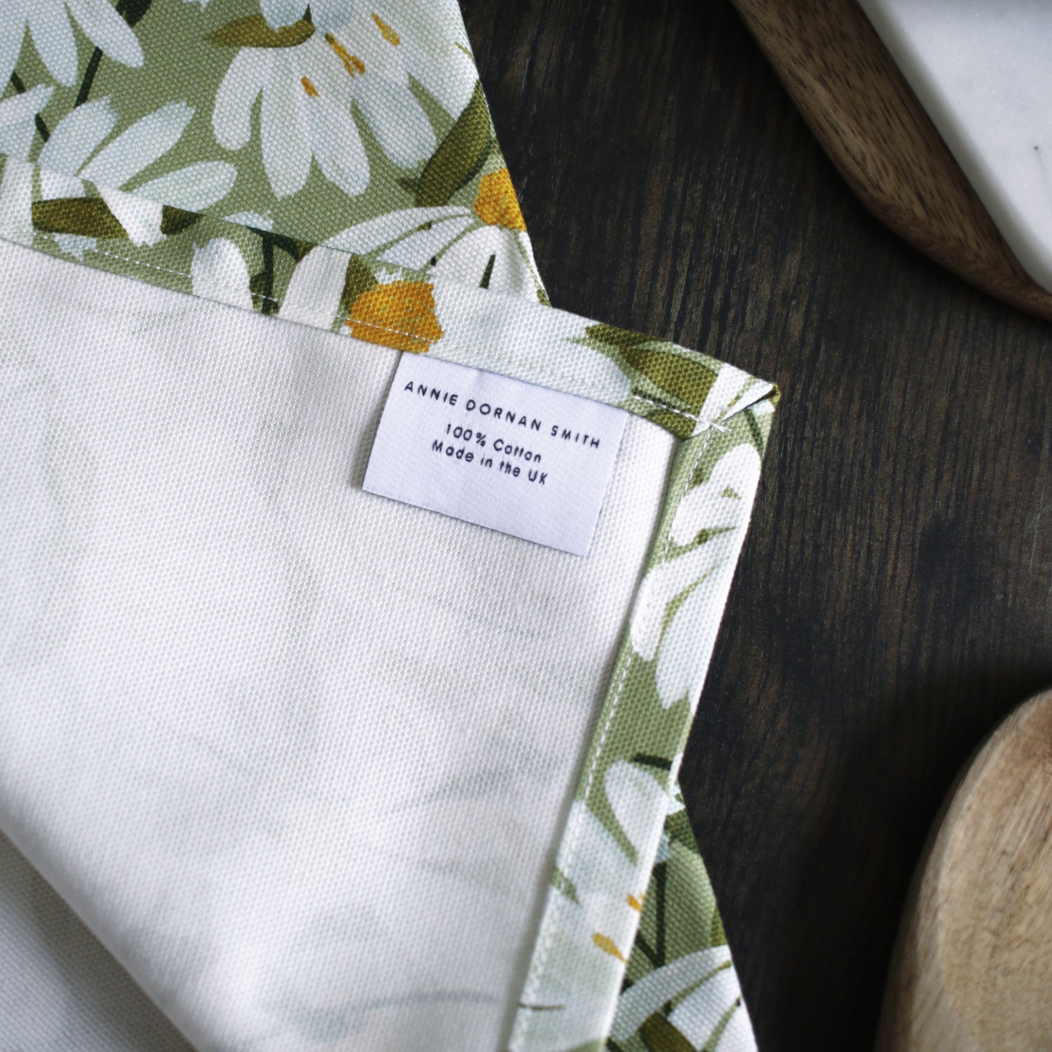 Annie Dornan Smith 100% Cotton Tea towel - with label