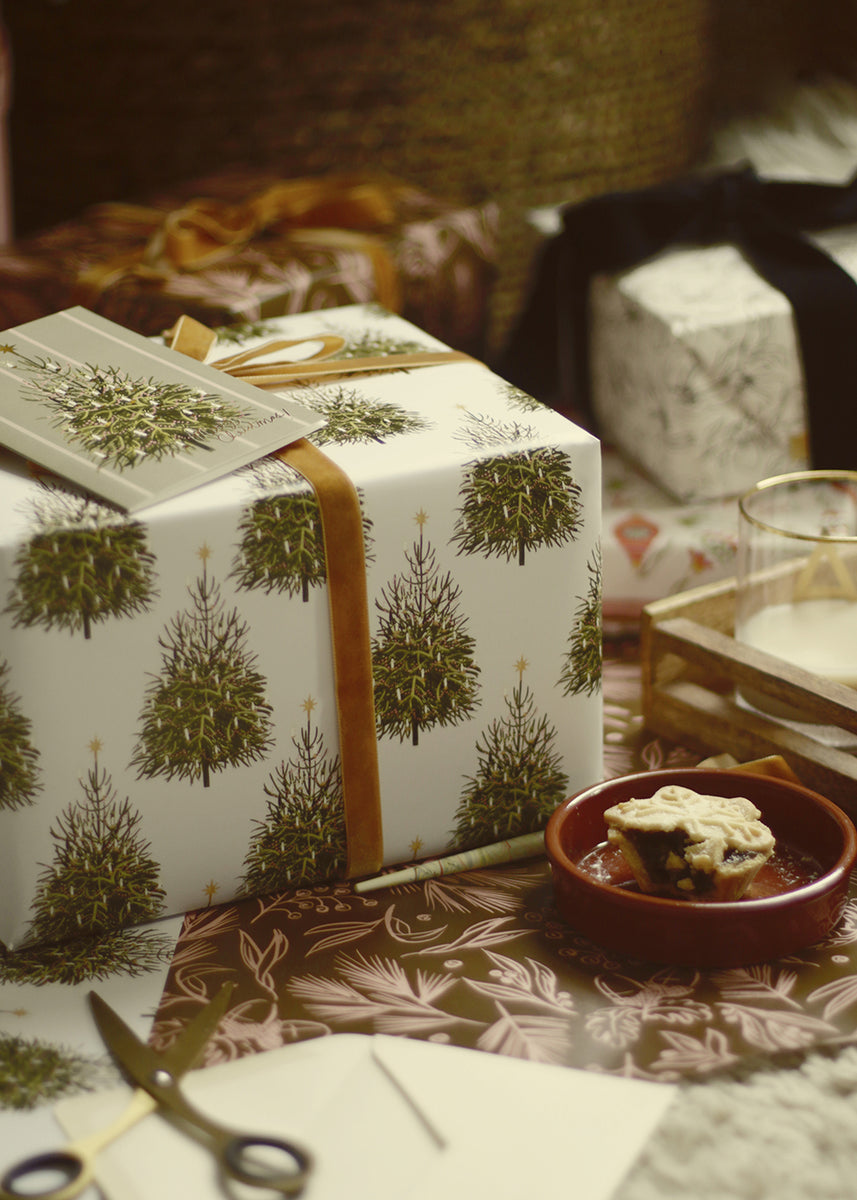 Holiday Lacy Tree Stationery Paper - 80 Sheets, 8.5x11 Inch, Inkjet/Laser/Copier Compatible