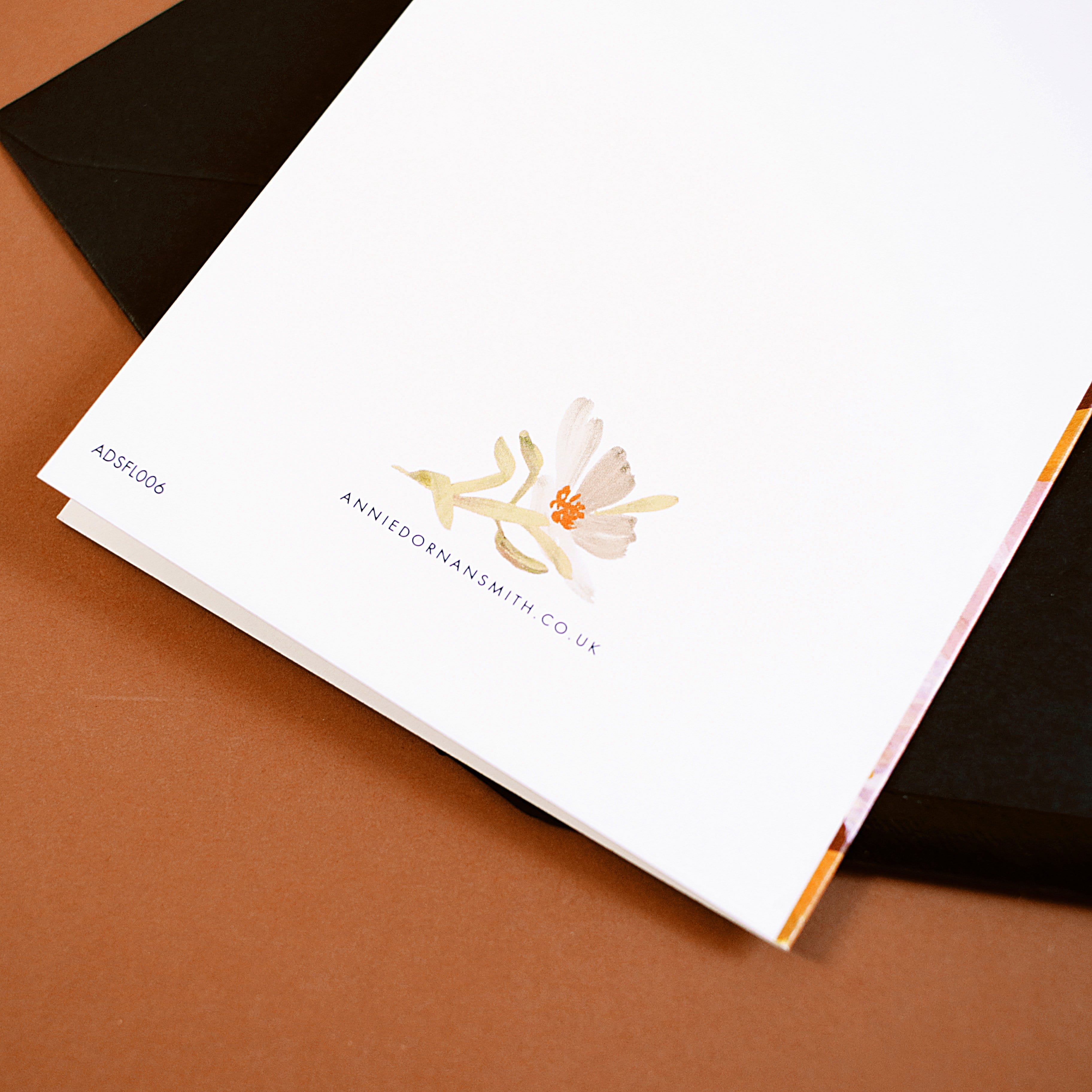 Illustrated Floral Thank You Card - Annie Dornan-Smith Design