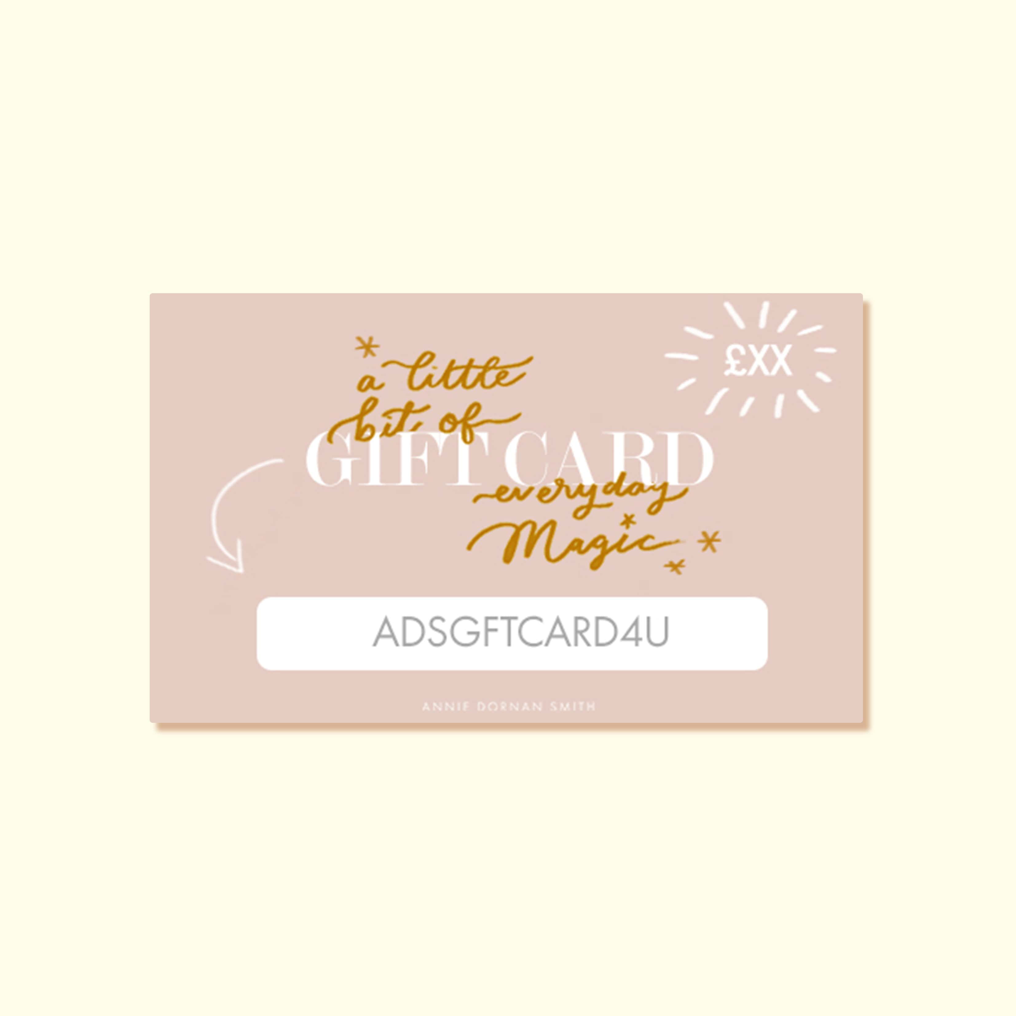 Pink Gift Card - Annie Dornan Smith