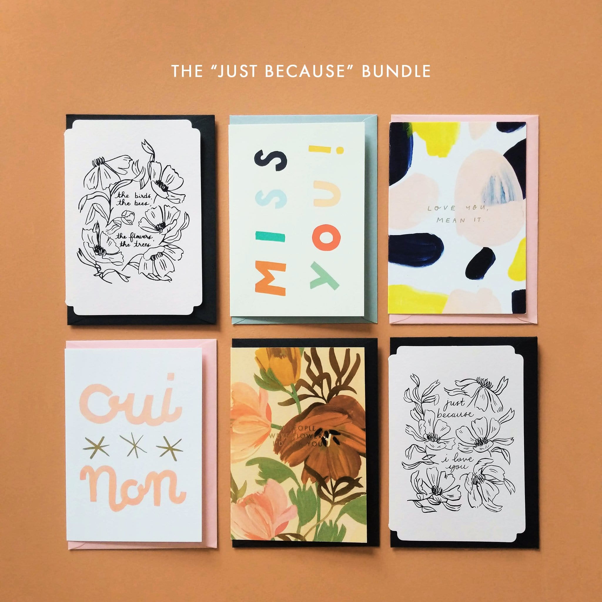 6 pack of blank inside cards for any occasion