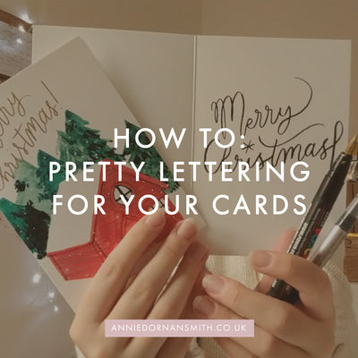 How to: Pretty Lettering For Writing Cards