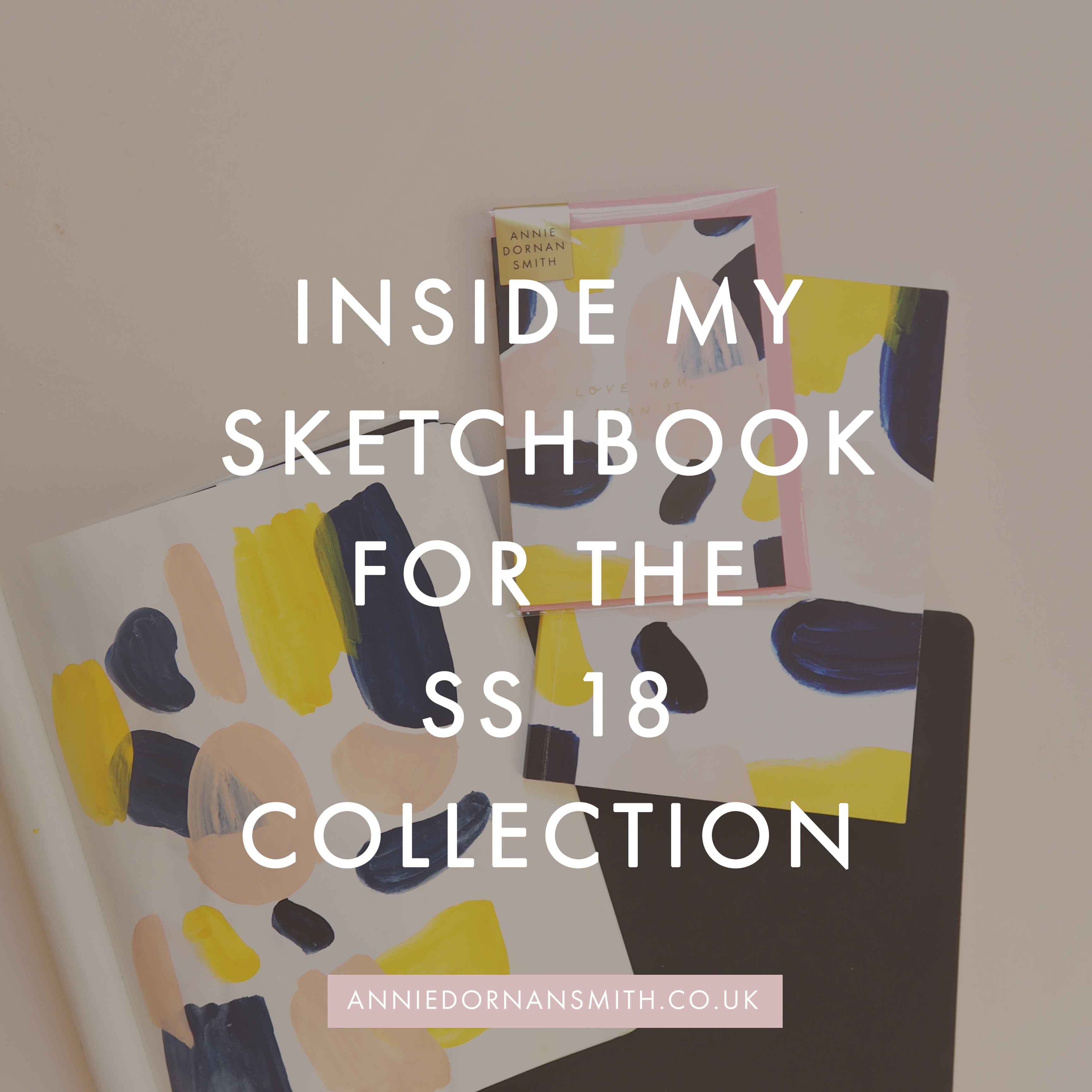 inside my sketchbook for the ss18 collection - a look at the behind the scenes design process of creating an illustration based stationery collection