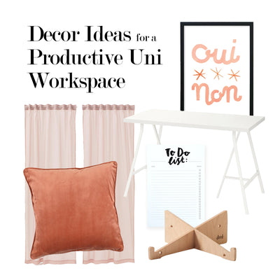 Decor Ideas for a Productive Uni Workspace