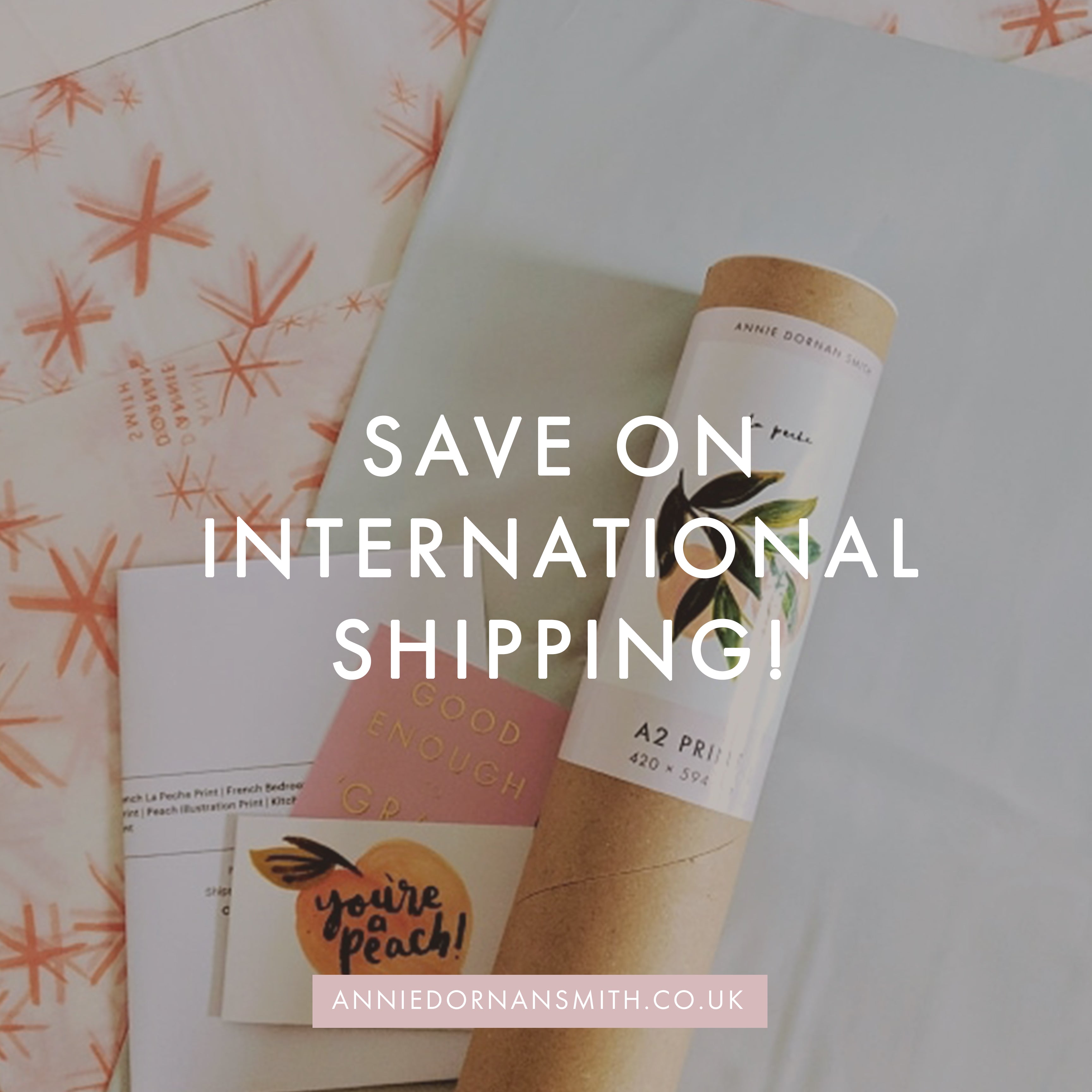 Save on international and Eu shipping graphic