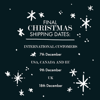 Final Shipping Dates for Christmas 2020