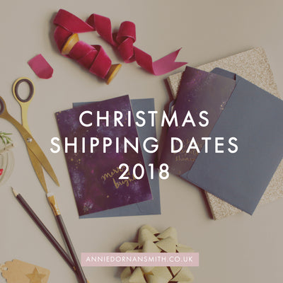 Final Shipping Dates for Christmas 2018