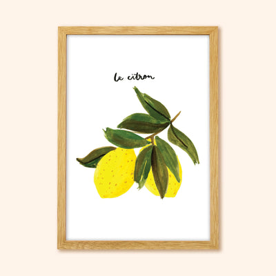 “Le Citron” French Lemon Art Print