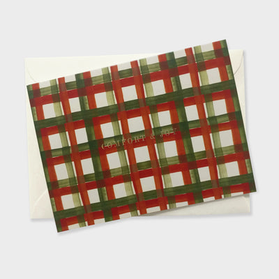 Modern Tartan Christmas Card