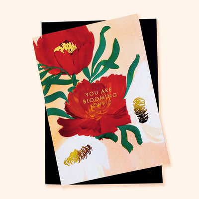 Blooming Lovely Floral Card - Valentine's Day / Friendship Card