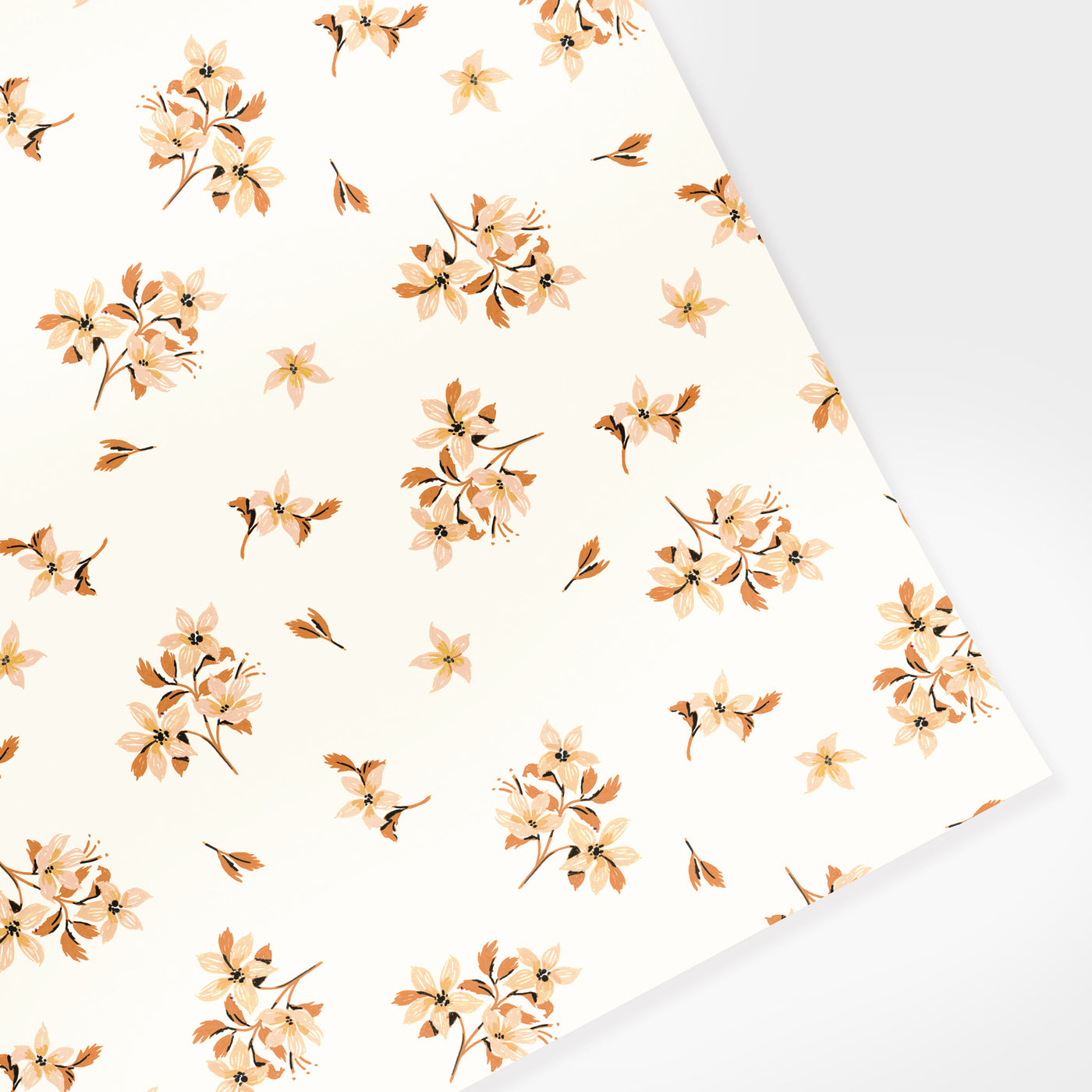 ditsy flower pattern wrapping paper
