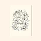 Black Line Floral Art Print The Richer The Soil The Brighter You Bloom  - Annie Dornan Smith