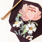 Black Botanical You Are Loved A6 Card With Back Envelope - Annie Dornan Smith