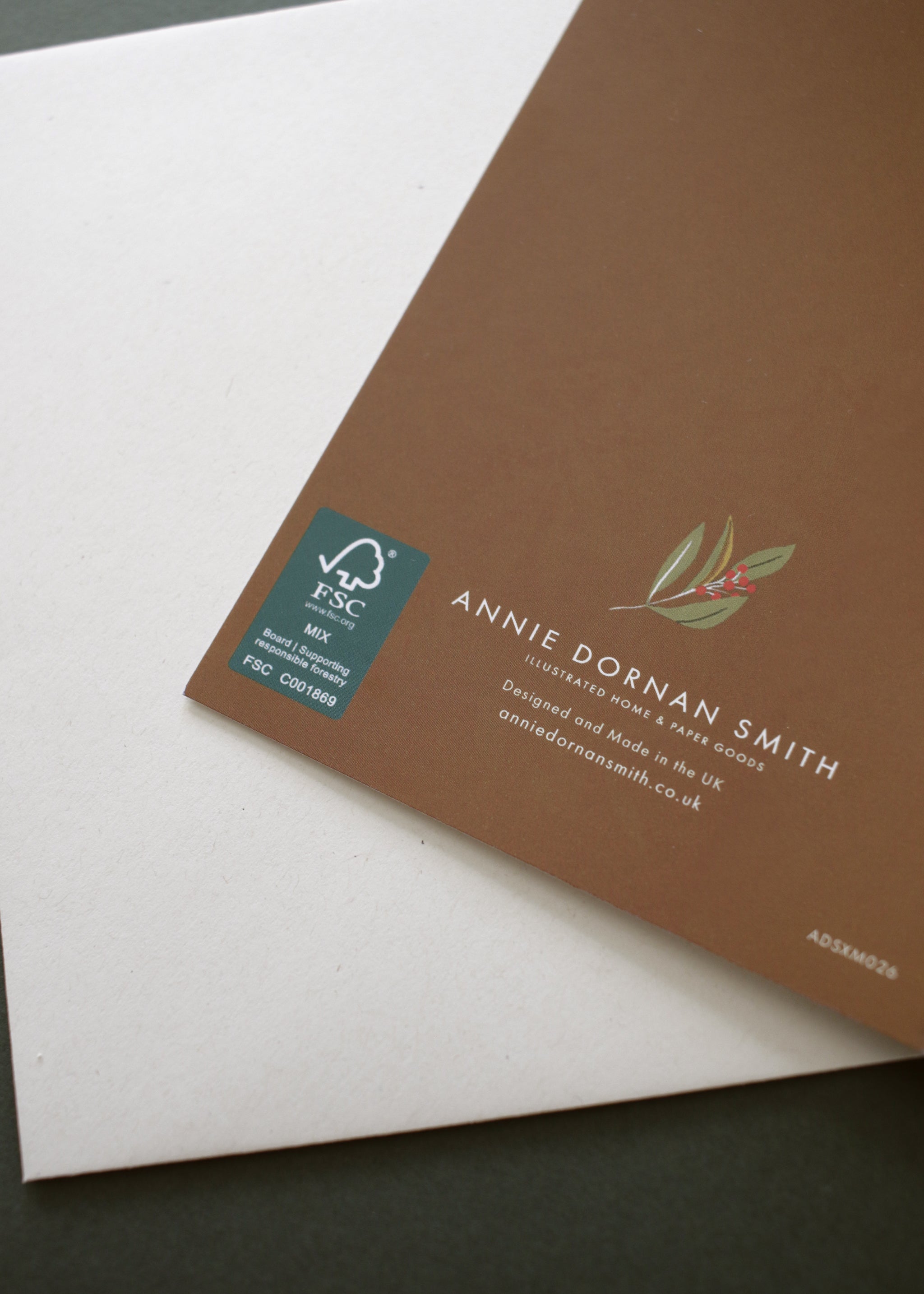 FSC Certified, sustainable christmas card.