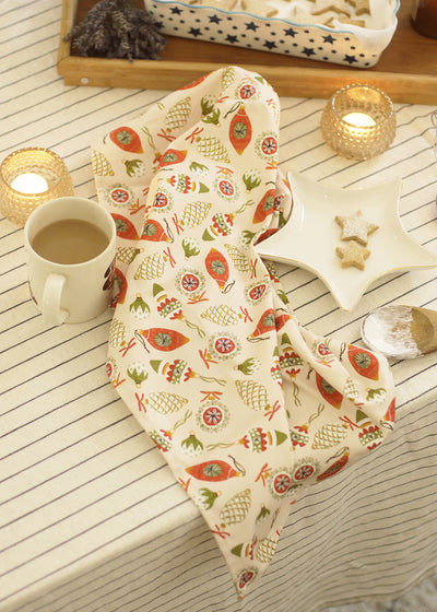 Baubles Christmas Tea Towel