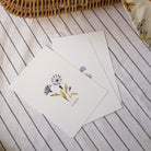blue english garden postcard