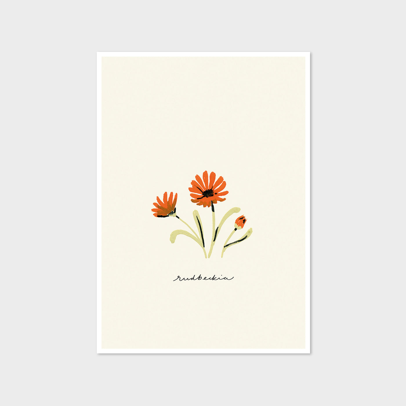 gold flower rudbeckia print