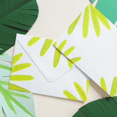 Illustrated Leaf Envelope - Annie Dornan Smith