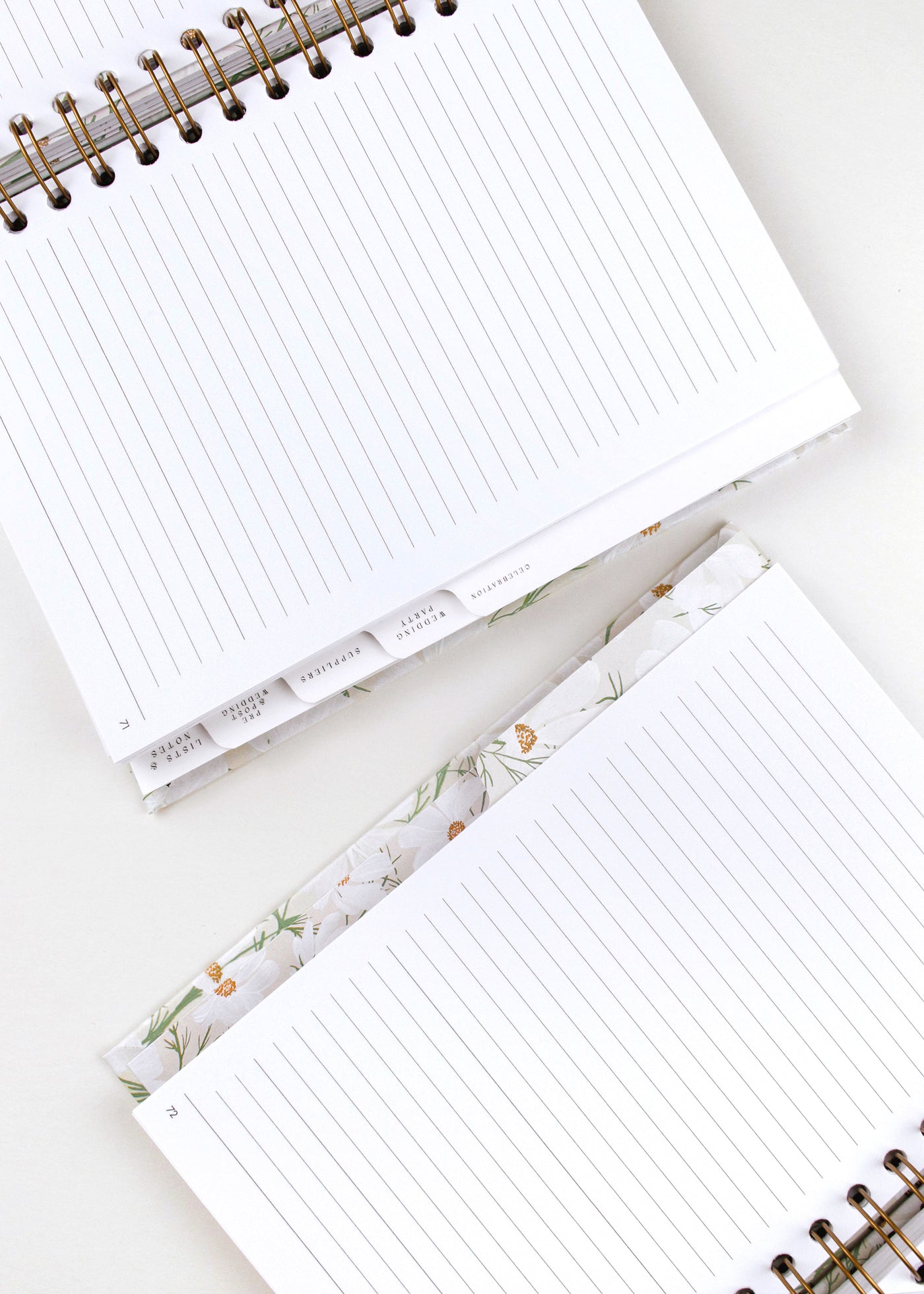 Floral Pattern Ring-Bound Wedding Planner - Preorder