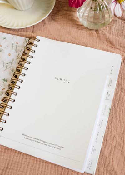 Floral Pattern Ring-Bound Wedding Planner - Preorder