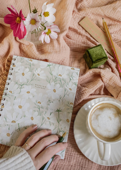 Floral Pattern Ring-Bound Wedding Planner - Preorder