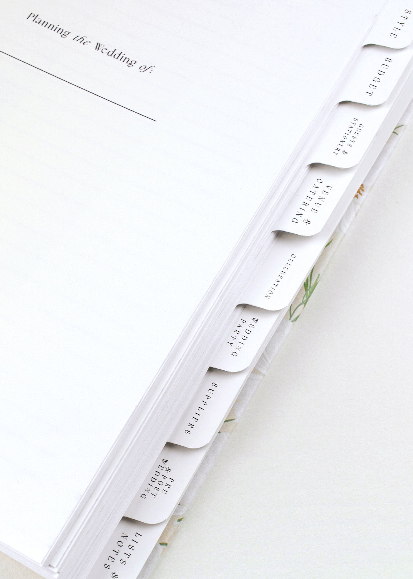 Floral Pattern Ring-Bound Wedding Planner - Preorder