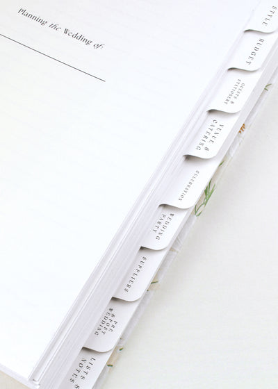 Floral Pattern Ring-Bound Wedding Planner - Preorder