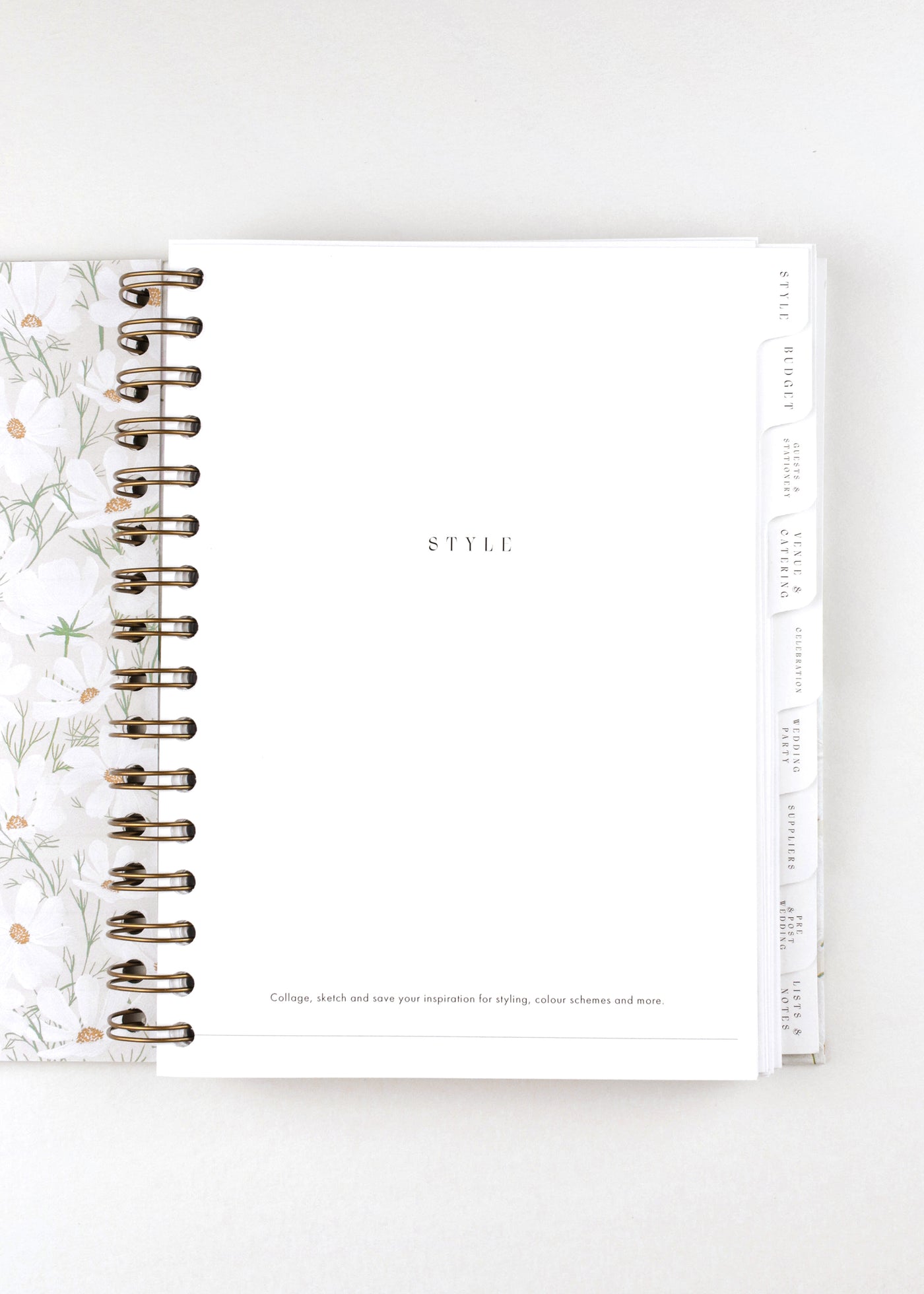 Floral Pattern Ring-Bound Wedding Planner - Preorder