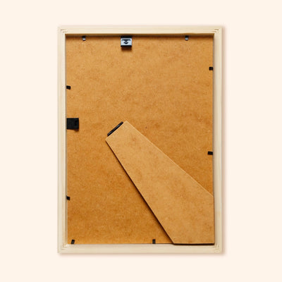 Back of A Size Oak Frame With Stand and Hook