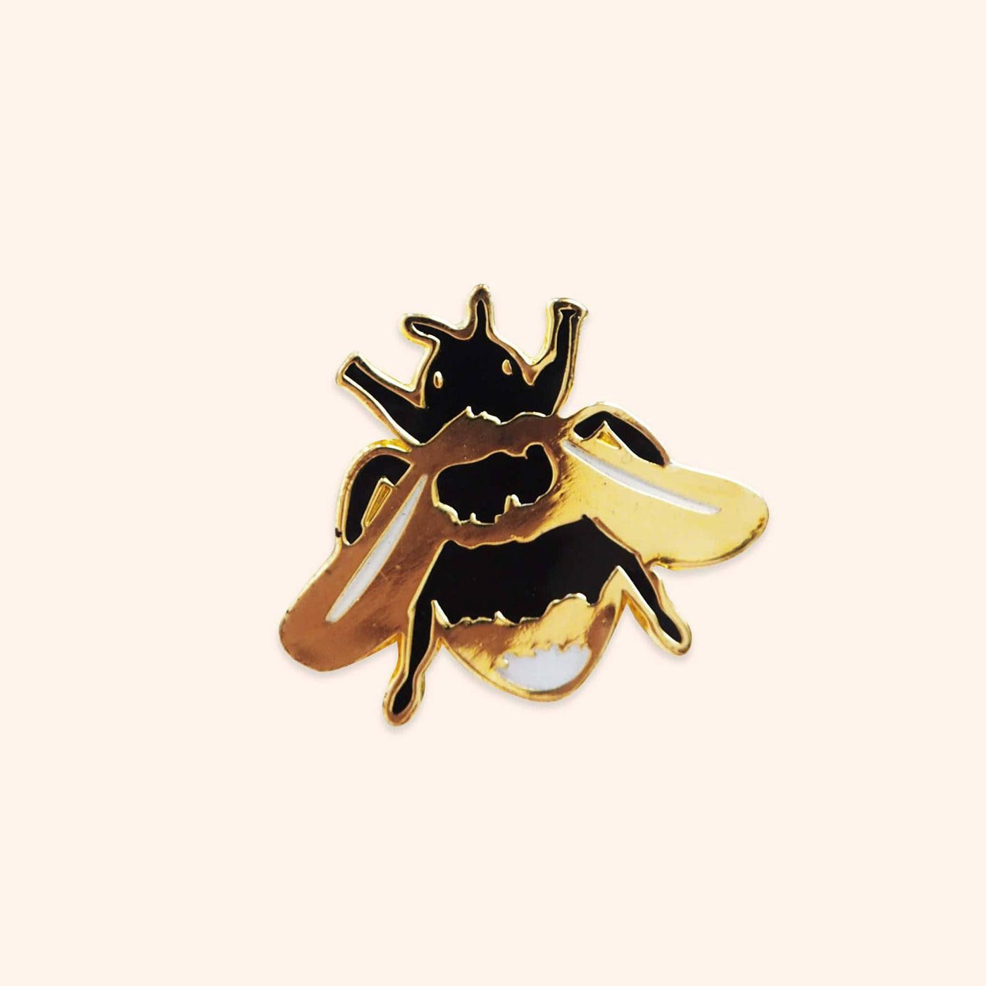 British Bee Gold Enamel Pin - Annie Dornan Smith