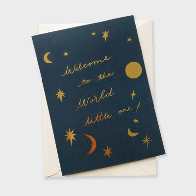 celestial new baby card